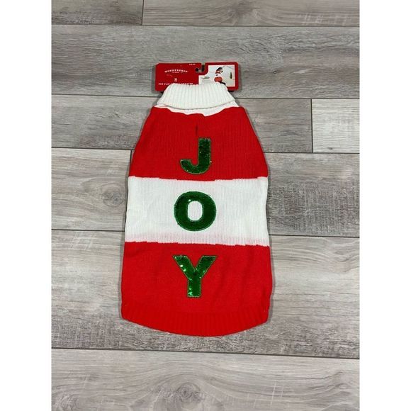 Wondershop PET/dog Christmas joy sweater size M